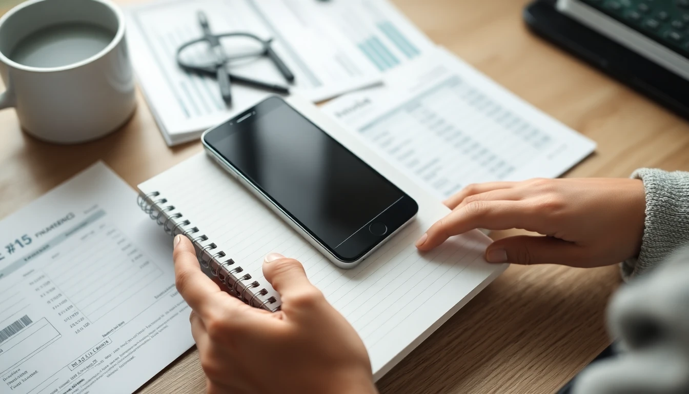 Persona organizando su presupuesto